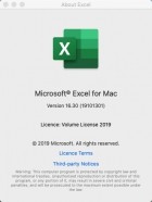 Microsoft Excel 2019 For Mac v16.33